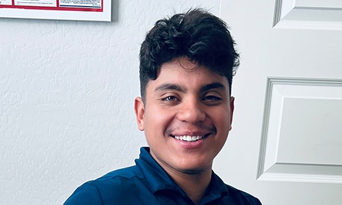 a person posing for a picture